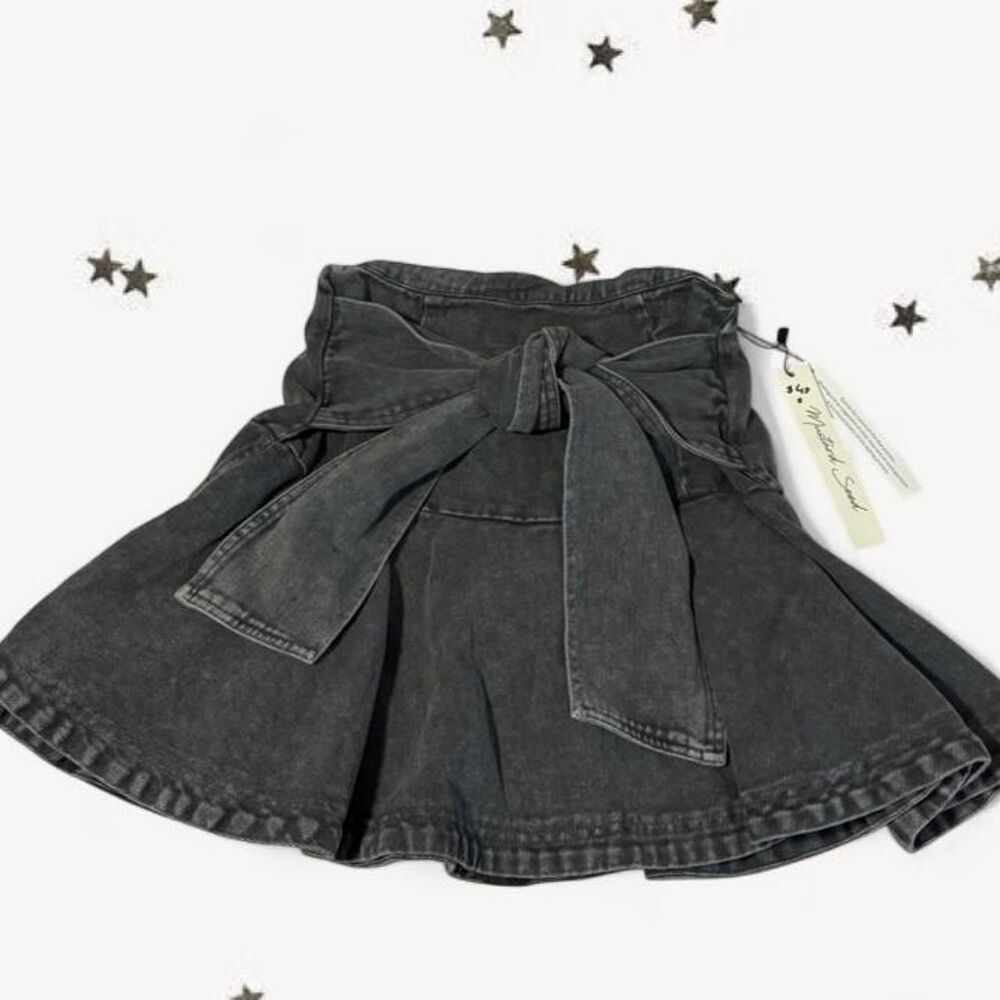 Mustard-seed Women's Black and Grey Skirt